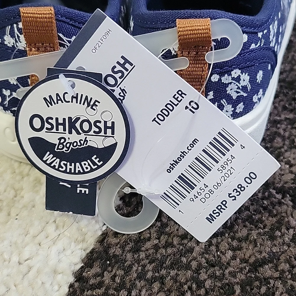 NWT OshKosh B'gosh Slip-on Toddler Sneakers Size 10 - Picture 5 of 5